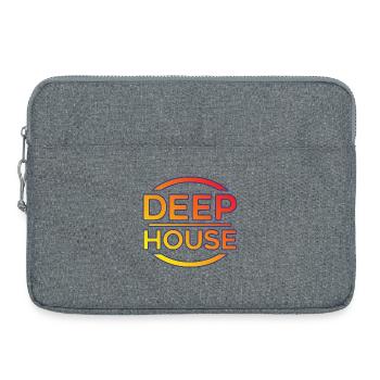 Blason néon de la maison profonde - Sacoche pour ordinateur portable 15 pouces - gris chiné - Devant
