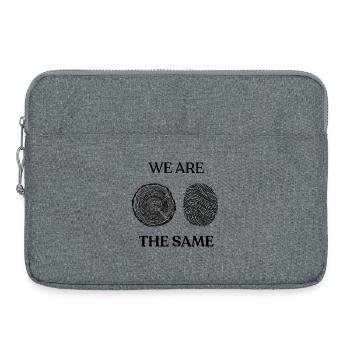 Wir sind gleich - Laptoptasche 15" - Grau meliert - Vorne
