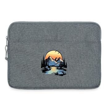 Montagnes Nature - Sacoche pour ordinateur portable 15 pouces - gris chiné - Devant