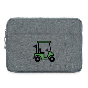 Voiturette de golf Voiture de golf Club de golf Hommes - Sacoche pour ordinateur portable 15 pouces - gris chiné - Devant