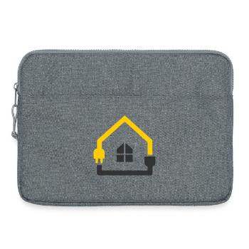 Electrician House Socket Smart Home - Laptop bag 15" - heather grey - Front