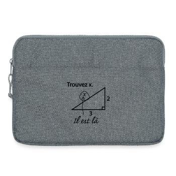 Find x - Laptop bag 15" - heather grey - Front