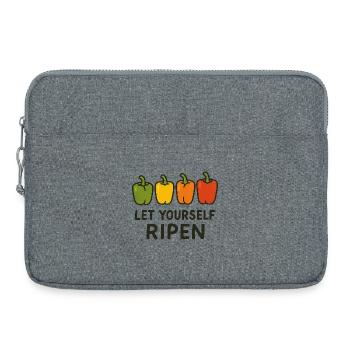 Let Yourself Ripen - Laptop bag 15" - heather grey - Front