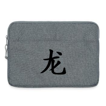 Dragons - Horoscope chinois - Sacoche pour ordinateur portable 15 pouces - gris chiné - Devant