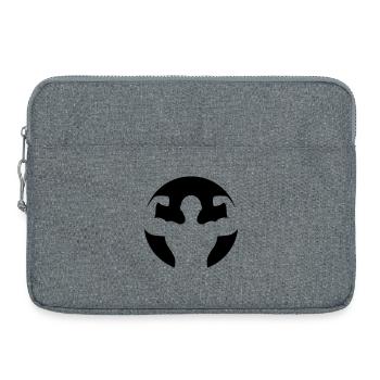 Bodybuilding Muskelprotz - Laptoptasche 15" - Grau meliert - Vorne