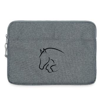 show cavalier - Sacoche pour ordinateur portable 15 pouces - gris chiné - Devant