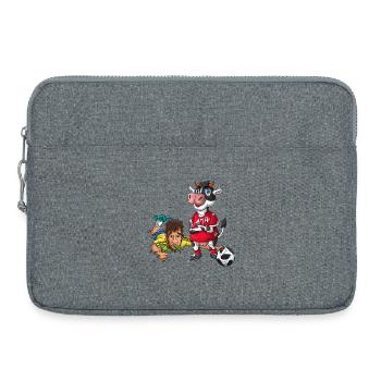 Brasilien Schweiz - Laptoptasche 15" - Grau meliert - Vorne