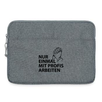 nur einmal mit profis arbeiten - Laptoptasche 15" - Grau meliert - Vorne