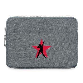 Singer / Sänger / Chanter - Laptop bag 15" - heather grey - Front