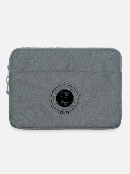 Mitternachts-Schneeflocken-Sternbild - Laptoptasche 15" - Grau meliert