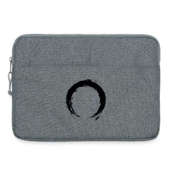 Cercle Zen Enso - Sacoche pour ordinateur portable 15 pouces - gris chiné - Devant