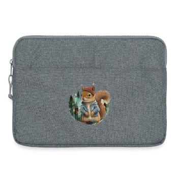 Écureuil mignon - Sacoche pour ordinateur portable 15 pouces - gris chiné - Devant