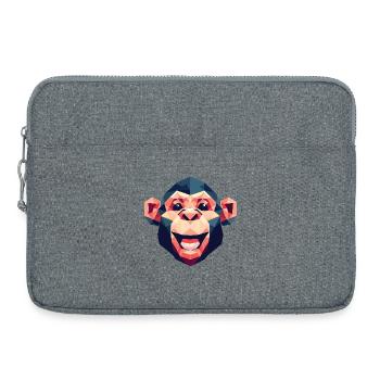 Polygon-Affe - Laptoptasche 15" - Grau meliert - Vorne