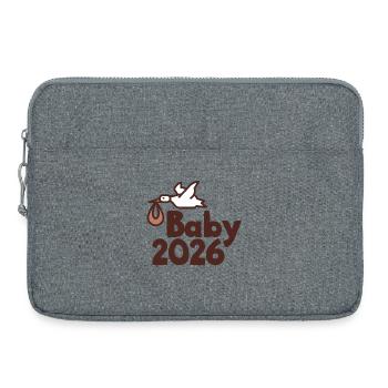 Storch Baby 2026 - Laptoptasche 15" - Grau meliert - Vorne