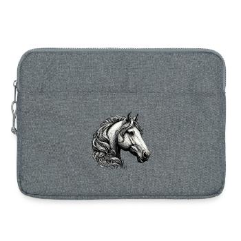 Horse - Laptop bag 15" - heather grey - Front