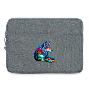 Loup - Sacoche pour ordinateur portable 15 pouces - gris chiné - Devant