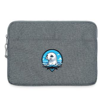 Mer des petits phoques - Sacoche pour ordinateur portable 15 pouces - gris chiné - Devant