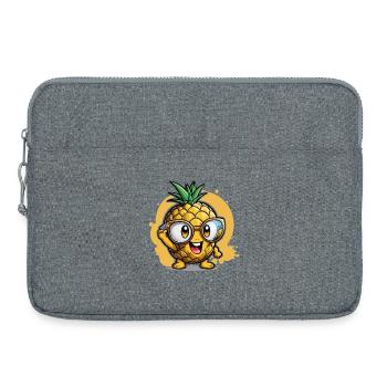 Kleine Ananas - Laptoptasche 15" - Grau meliert - Vorne