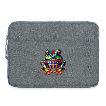 Frosch - Laptoptasche 15" - Grau meliert - Vorne