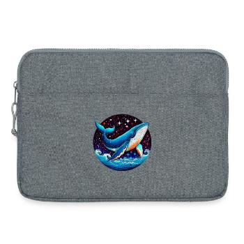 Whale - Laptop bag 15" - heather grey - Front