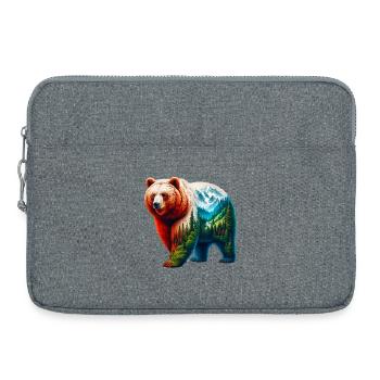 Bear - Laptop bag 15" - heather grey - Front