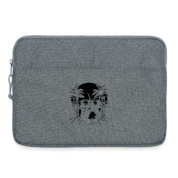 percussion - Sacoche pour ordinateur portable 15 pouces - gris chiné - Devant