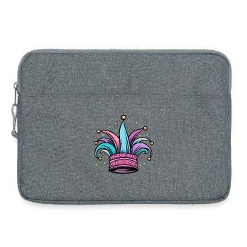 Casquette de fou Casquette de fou pour carnaval et carnaval - Sacoche pour ordinateur portable 15 pouces - gris chiné - Devant