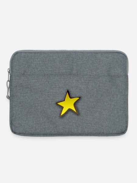 Stern modern | star - Laptoptasche 15" - Grau meliert