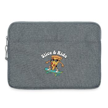 Slice & Ride Skatepizza - Sacoche pour ordinateur portable 15 pouces - gris chiné - Devant