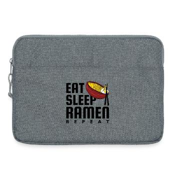 Essen Schlaf Ramen Wiederholen - Laptoptasche 15" - Grau meliert - Vorne