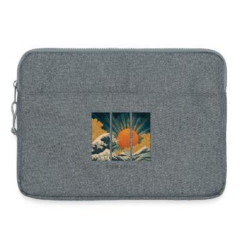 Die Welle ist das Meer selbst - Laptoptasche 15" - Grau meliert - Vorne