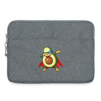 Avocado Held Vegetables Strong Vegan Role Model - Laptop bag 15" - heather grey - Front
