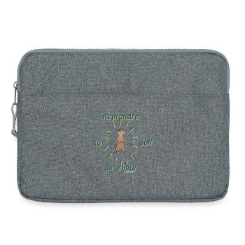 Reprendre du poil de la bête - Sacoche pour ordinateur portable 15 pouces - gris chiné - Devant
