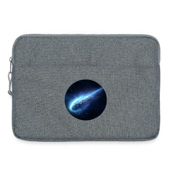 Astronomischer Weltraumkometen-Streifenschwanz - Laptoptasche 15" - Grau meliert - Vorne