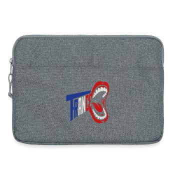 Typographie rétro de Trance Scream - Sacoche pour ordinateur portable 15 pouces - gris chiné - Devant