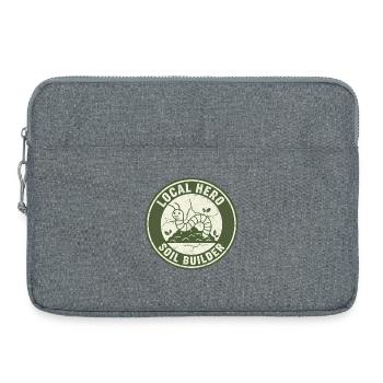Earthworm Soil Conditioner Composter Garden - Laptop bag 15" - heather grey - Front