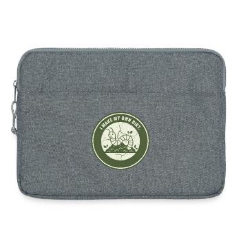 Worm compost: Independent soil - Laptop bag 15" - heather grey - Front