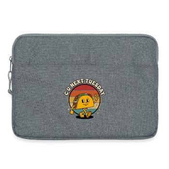 CU Next Tuesday Taco Retro Funny - Laptoptasche 15" - Grau meliert - Vorne