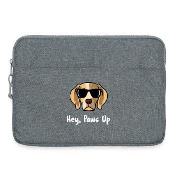 Hey Paws Up Beagle lustige Hundesonnenbrille - Laptoptasche 15" - Grau meliert - Vorne