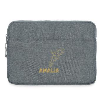Gift for Amalia - Laptop bag 15" - heather grey - Front
