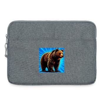 Bär - Laptoptasche 15" - Grau meliert - Vorne