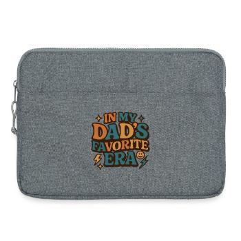 Dans l’humour de la famille des filles à l’époque préférée de mon père - Sacoche pour ordinateur portable 15 pouces - gris chiné - Devant