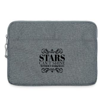 Citation des étoiles brillent sans obscurité - Sacoche pour ordinateur portable 15 pouces - gris chiné - Devant