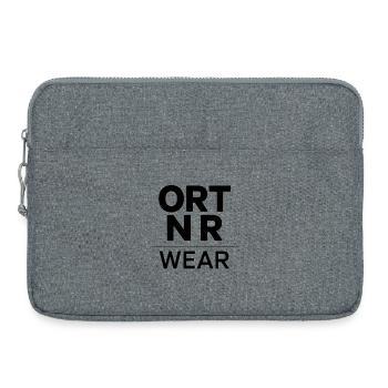 Logo Simple - Sacoche pour ordinateur portable 15 pouces - gris chiné - Devant