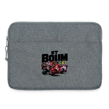 ET BOUM - Sacoche pour ordinateur portable 15 pouces - gris chiné - Devant