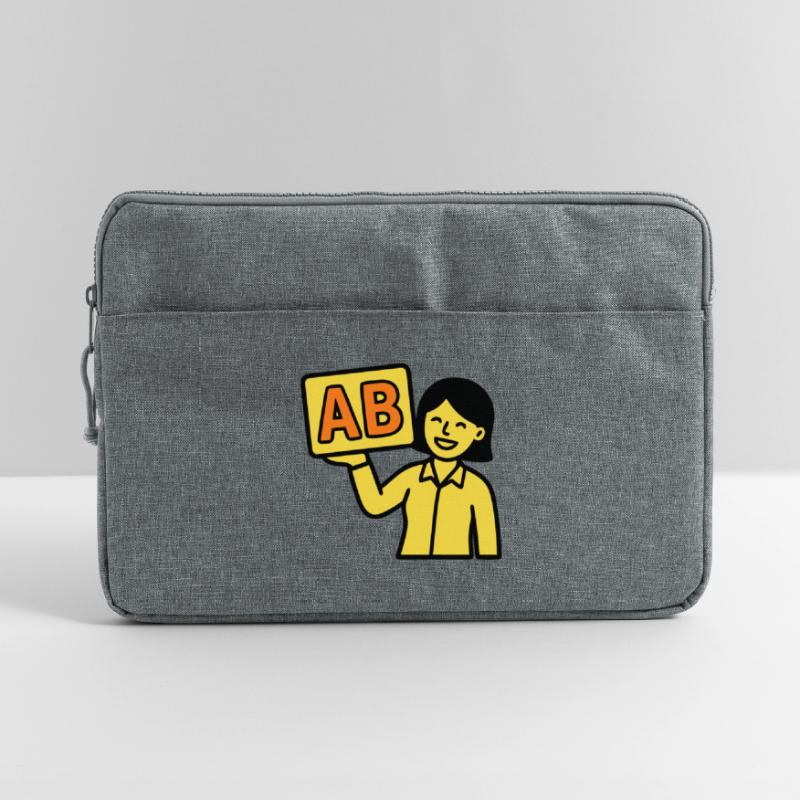 Enseignant à l’école primaire ABC Vector Sacoche pour ordinateur portable 15 pouces