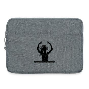 DJ Festival Party Girl - Sacoche pour ordinateur portable 15 pouces - gris chiné - Devant