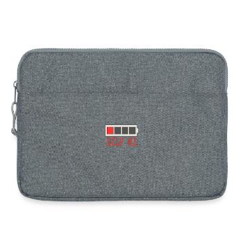 Aide Moi Batterie Faible - Sacoche pour ordinateur portable 15 pouces - gris chiné - Devant