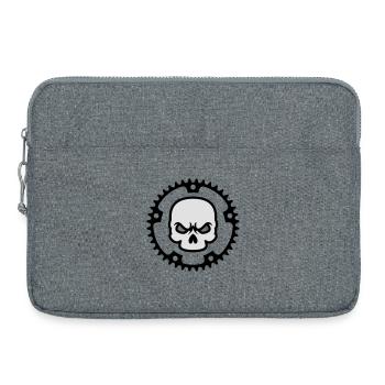 Crâne de cyclisme - Sacoche pour ordinateur portable 15 pouces - gris chiné - Devant