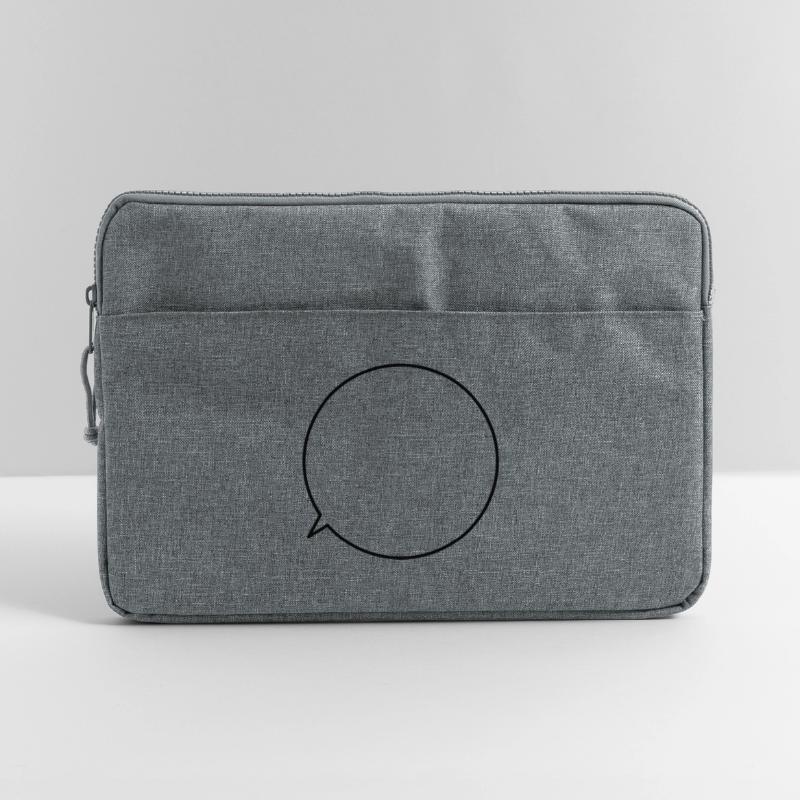 Speech bubble request text customizable Laptop bag 15"